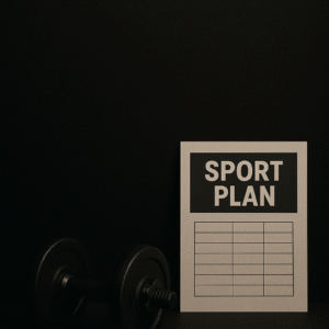 Sporto planas vyrams arba moterims